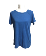 St. John’s Bay Women&#39;s Short Sleeve Active Tee Size M Casual T Shirt Blue - $14.90 CAD