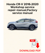 Honda CR-V 2016,2017,2018,2019,2020 Workshop service repair manual,Facto... - €15,55 EUR