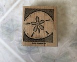 Stampin&#39; Up! Sand Dollar Rubber Stamp 2002 Beach Wood Mount - $12.91