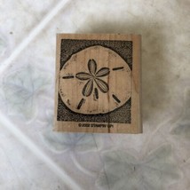 Stampin&#39; Up! Sand Dollar Rubber Stamp 2002 Beach Wood Mount - £10.15 GBP