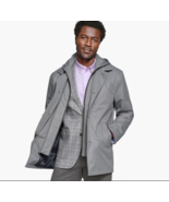 Johnston &amp; Murphy Gray Upton Water-Resistant Raincoat FULL SIZE - €160,61 EUR