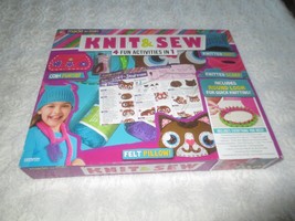 New HORIZON KNIT &amp; SEW 4 in 1 FUN ACTIVITIES KIT - Ages 6+ - £7.84 GBP