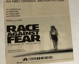 Race Against Fear TV Guide Print Ad TPA10 - $5.93