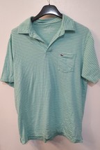 Vineyard Vines Heather Feeder Striped Men&#39;s Polo Classic Fit Size Small - £10.83 GBP