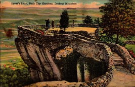 Linen POSTCARD-LOVERS Leap,Rock City Gardens,Lookout Mountains,Chattanooga BK34 - £3.94 GBP