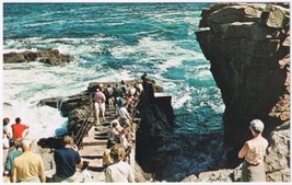 Postcard Thunder Hole Bar Harbor Shore Mount Desert Island Maine - $3.95