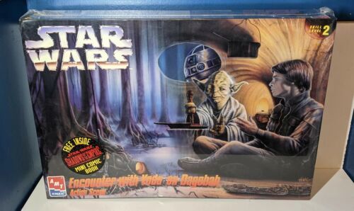 Primary image for AMT/Ertl Star Wars Encounter with Yoda on Dagobah Action Scene Model Kit-Sealed!