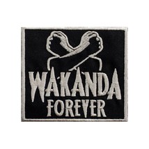 Wakanda Forever. Embroidered Patch. Iron On. Sew On. Size 3.9&#39;&#39; x 3.5&#39;&#39; - £7.65 GBP