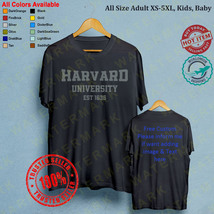 5 HARVARD UNIVERSITY EST 1636 T-shirt All Size Adult S-5XL Kids Babies T... - $23.00+