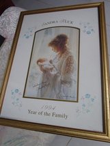 LITHOGRAPH BY SANDRA KUCK &quot;1994 YEAR OF THE FAMILY&quot; SIGNED AND DEDICATED... - £82.44 GBP