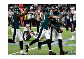 FRAMED CANVAS PRINT Philadelphia eagles super bowl 52 champs alshon celebration - £30.96 GBP+