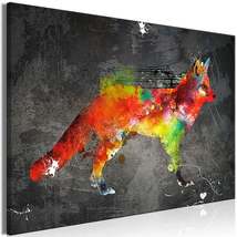 Tiptophomedecor Stretched Canvas Animal Art - Forest Hunter Wide - Stretched &amp; F - £62.92 GBP+
