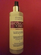 Advanced Clinicals Glycolic Acid Toner Renew &amp; Glow Hydarting Facial Mist - £14.09 GBP