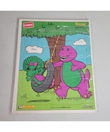 Playskool Barney Backyard Fun 6 Piece Puzzle 1993 Barney Puzzle Vintage - $8.95