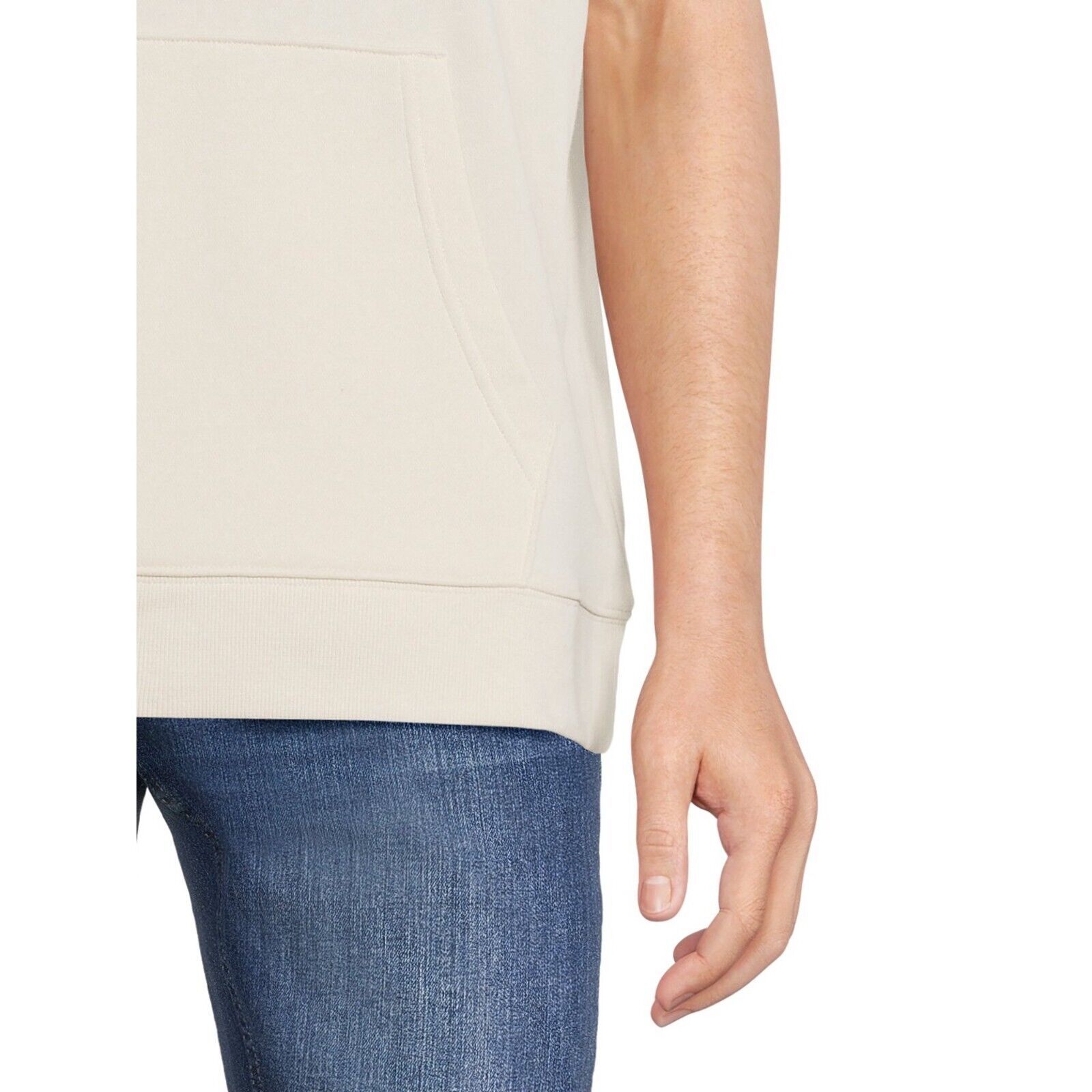 No Boundaries Men's Sleeveless Hoodie Sweatshirt, Light Birch Size M(38-40) Item image 3
