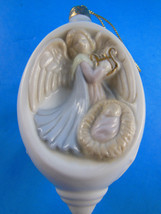 Vintage Ornament Light cover Angel Watching Baby Jesus by Russ Berrie - $13.85