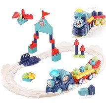 Toddler Musical Train Set Toys, Kids First Electric Railway Tracks Plays... - $62.99