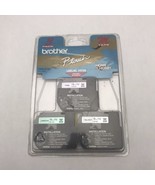 Brother 3-Pack M Tape 3/8&quot; ME-21 M-721 M-921 Black on Pink Green Silver ... - $349.72 MXN