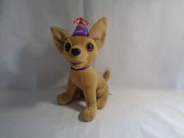 Taco Bell Talking 2000 "Happy New Year Amigos" Chihuahua Plush Dog Toy - $4.79
