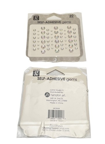 Studio G Lot Self-Adhesive Gems For Crafts Scrapbooking Red Yellow Clear Item image 5