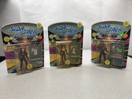 Lot Of 3 Star Trek The Next Generation Action Figures 1993 K’Ehler Geord... - $19.79