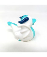 Dragon Rubber Duck 2&quot; Blue White Mythical Collectible Bath Spa Toy Squir... - £6.38 GBP