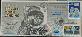 Buzz Aldrin +2 Signed Fdc 20th Anniversary Apollo 11 Moon Landing Envelope w/COA - £790.56 GBP
