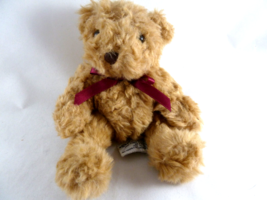 Russ Berrie Schubert Brown Teddy Bear Plush Teddy Bear 8&quot; Tall 6&quot; sitting - £7.78 GBP