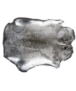 10 NATURAL LIGHT GREY GENUINE RABBIT SKIN wholesale bulk pelt craft skin... - $68.21