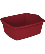 Dishpan Basin 12 Quart Plastic Red 1 Pack  NEW - £14.19 GBP