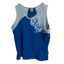 Nike Dri-FIT Performance Tank Top Blue &amp; Gray Workout Tank Size L - $14.85