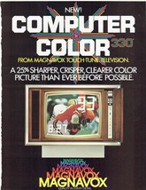 1978 Magnavox Computer Color 330 Touch Tune TV Print Ad Television 8.5&quot; ... - £15.10 GBP