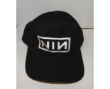 Vintage Nine Inch Nails Snapback Hat One Size Black White Logo - £69.36 GBP