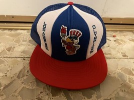 Vintage Olympics 1984 Los Angeles Hat Cap USA  Red White Blue  Foam Trucker - $88.11