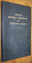 1883 Martin Hall Jackson Susquehanna Pa Geneaology 90TH Birthday Wishes Book - £39.56 GBP