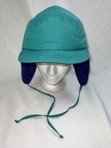 VTG Columbia RARE winter hat vintage Trapper Hat USA L Green Trapper Snow - £23.20 GBP