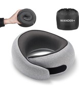WANDER PLUS® Genuine Travel Pillow, Max Grey, Pure Memory Foam Neck Pillow - $565.54 MXN