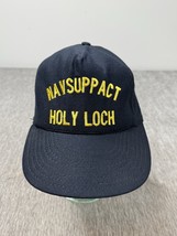 Vintage US Navy Hat Cap NAVSUPPACT Holy Loch Snap Back Veteran Naval Sup... - $24.74