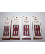 4x KISS Nails Sculpted Color On-Trend Voluminous 24 Nails DSC02 Farewell... - $288.71 MXN