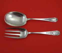 Madam Jumel by  Whiting Sterling Silver Salad Serving Set AS 9&quot; - £242.42 GBP