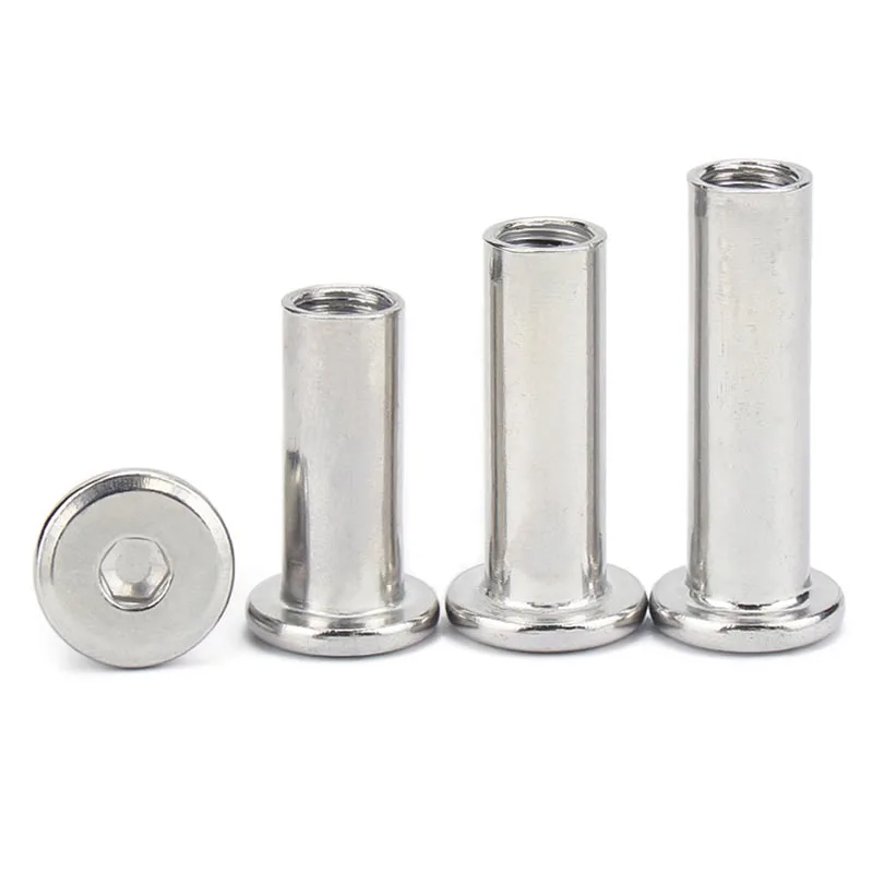 Sporting 1/5pcs 304 Stainless Steel Large Flat Hex Hexagon Socket Head Furniture - £23.84 GBP