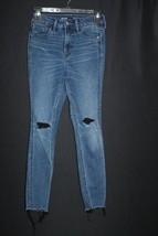 Old Navy 360 Stretch Extra High-Rise Rockstar Super Skinny Distressed Jeans sz 0 - £14.11 GBP