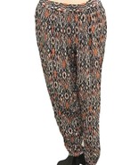 New Look Womens Tapered Leg Pants Size 1X Geo Print Side Pockets - £11.59 GBP