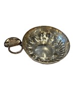 Metal Argente Lutz Dijon Silverplate Wine Taster Tastevin En Main - $37.57