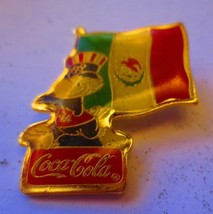 Coca-Cola 1984 Olymypic International  Flag Lapel Pin Mexico - £2.91 GBP