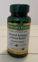 Natures Bounty Mental Fatigue Stress Relief Rhodiola 400mg 30 Caplets - $13.56