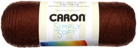 Caron Simply Soft Solids Yarn-Chocolate - £14.55 GBP