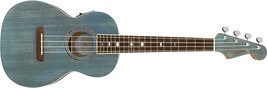 Walnut Fingerboard, Turquoise Dhani Harrison Tenor Ukulele From Fender. - $376.99