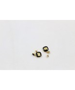 Hello Kitty Gold Pierced Earrings with Black Gemstone | Momoberry Sanrio - $1,731.04 MXN