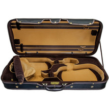 SKY Heavy Duty 4/4 Full Size Wooden Pro Double Violin Case Black/Khaki - $189.99